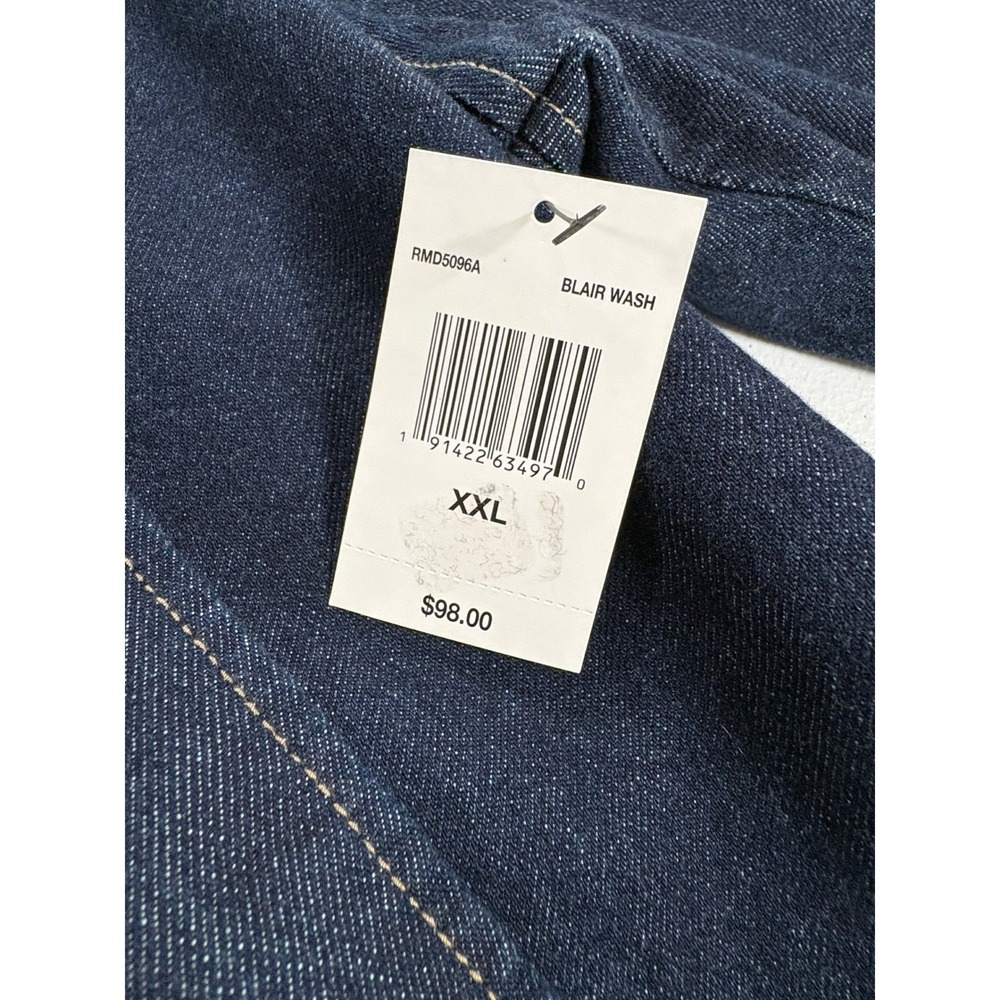 Rebecca Minkoff Blair Wash Denim Jacket XXL – Double Breasted Snap Front - NWT - Picture 4 of 8
